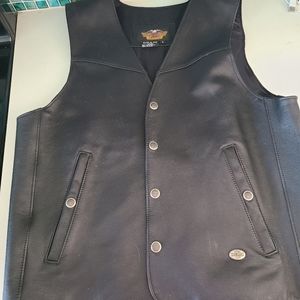 Harley Davidson leather vest